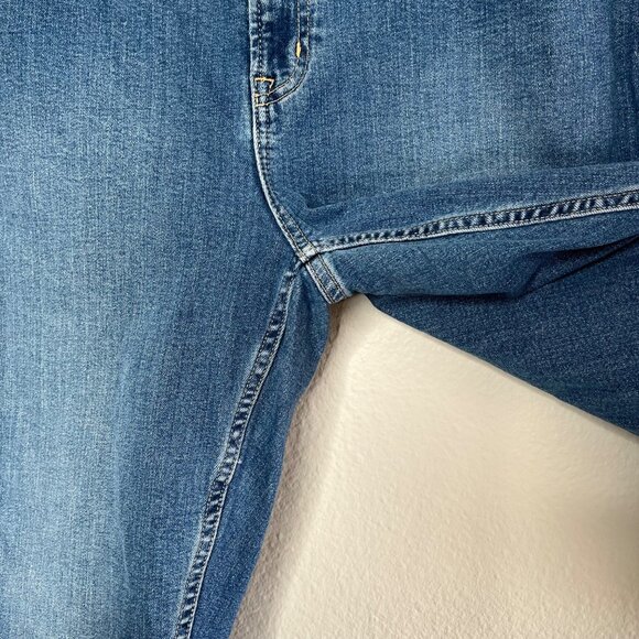 Gap Vintage Slim Mid Rise Medium Indigo Blue Denim Wash Jeans 34/18R - Picture 7 of 14